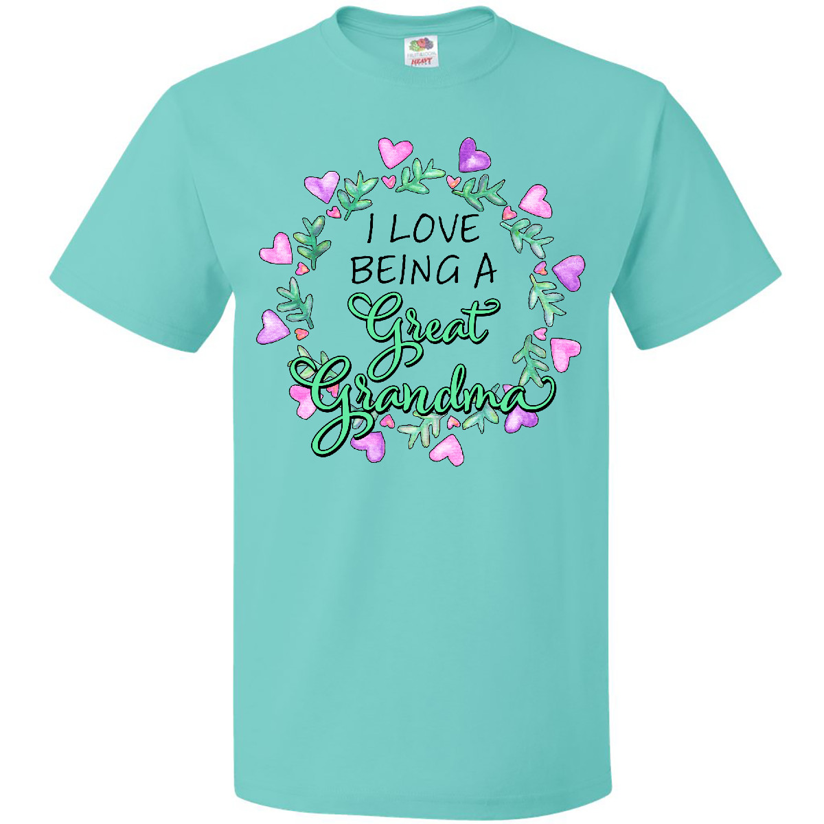 Inktastic I Love Being A Great Grandma- Circle Of Hearts T-Shirt Heart New First - Picture 9 of 13