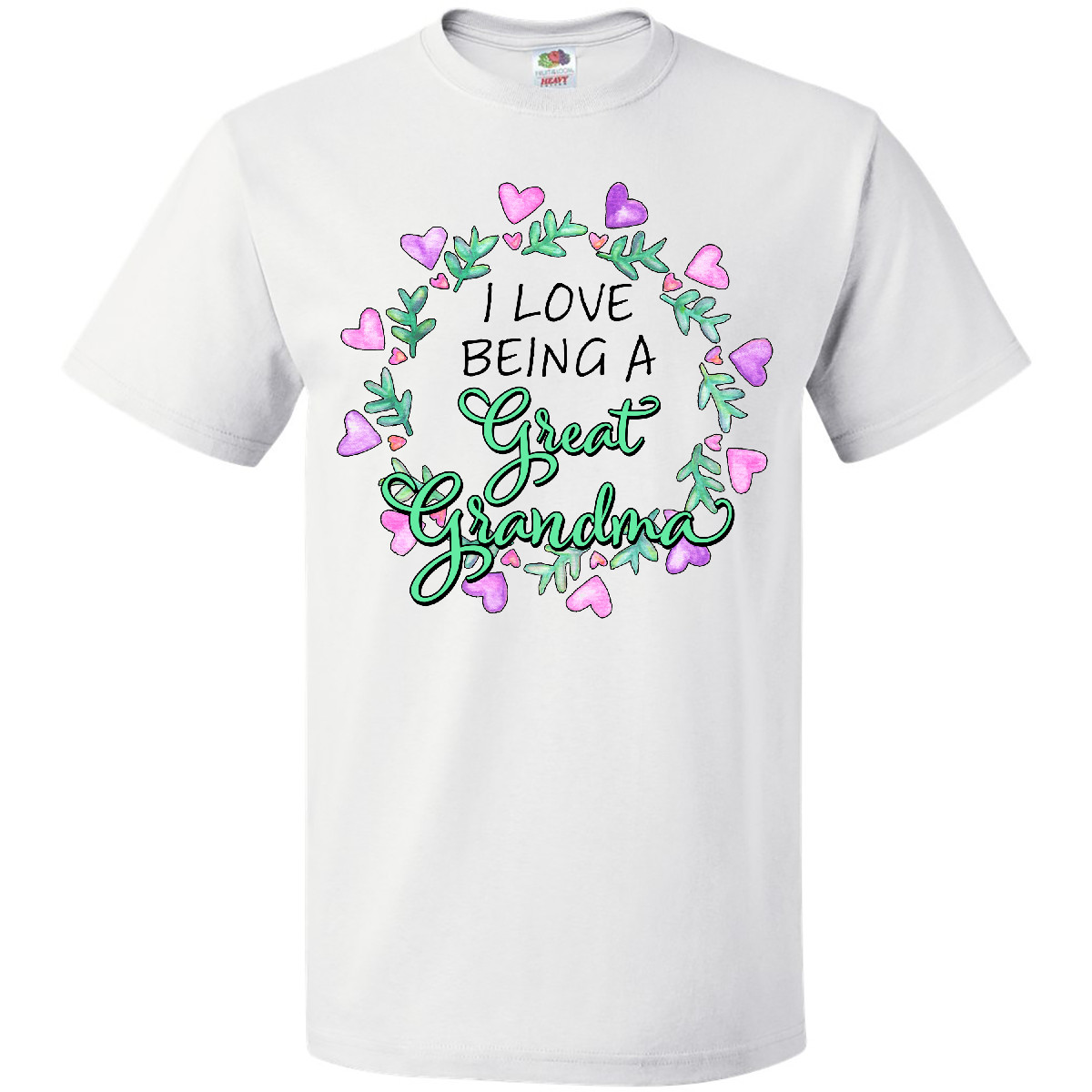 Inktastic I Love Being A Great Grandma- Circle Of Hearts T-Shirt Heart New First - Picture 13 of 13