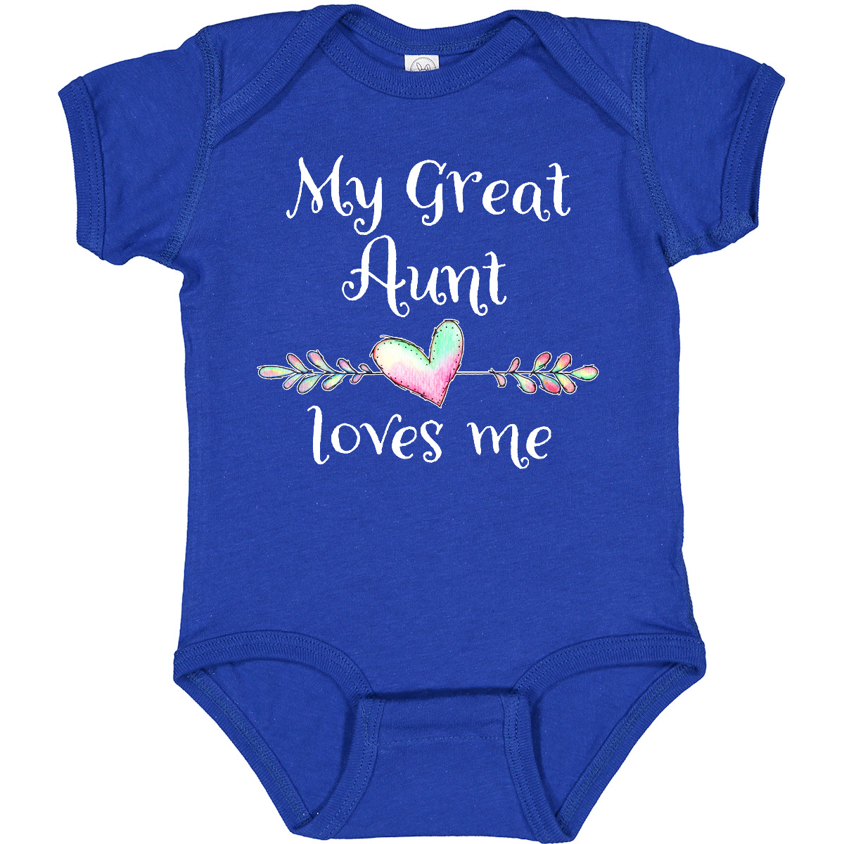 Inktastic My Great Aunt Loves Me- Heart Baby Bodysuit Family Auntie Grand Niece - Picture 12 of 13