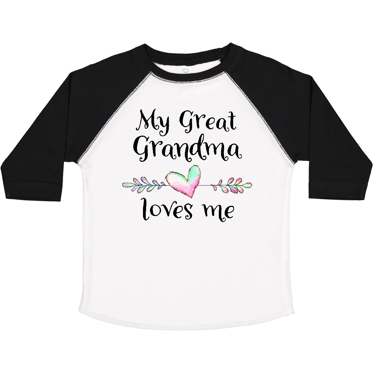 Inktastic My Great Grandma Loves Me- Heart Great Grandchild Toddler T-Shirt Love - Imagen 11 de 11