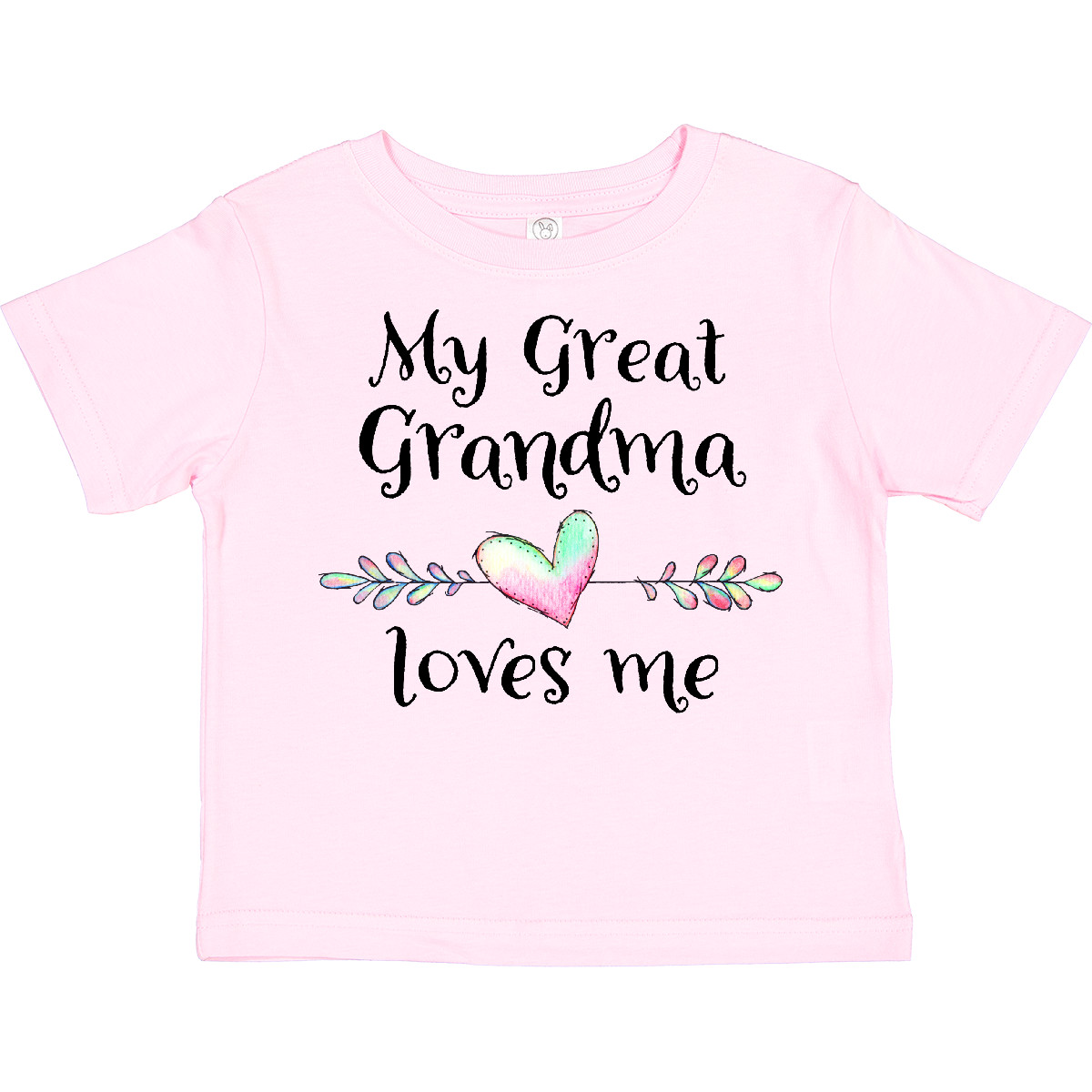 Inktastic My Great Grandma Loves Me- Heart Great Grandchild Toddler T-Shirt Love - Imagen 8 de 11