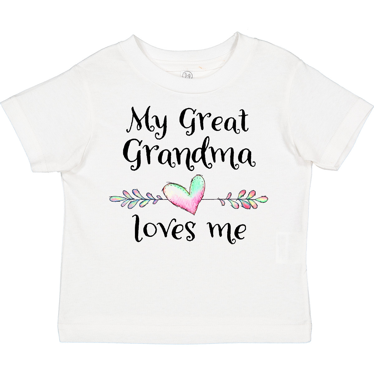 Inktastic My Great Grandma Loves Me- Heart Great Grandchild Toddler T-Shirt Love - Imagen 10 de 11