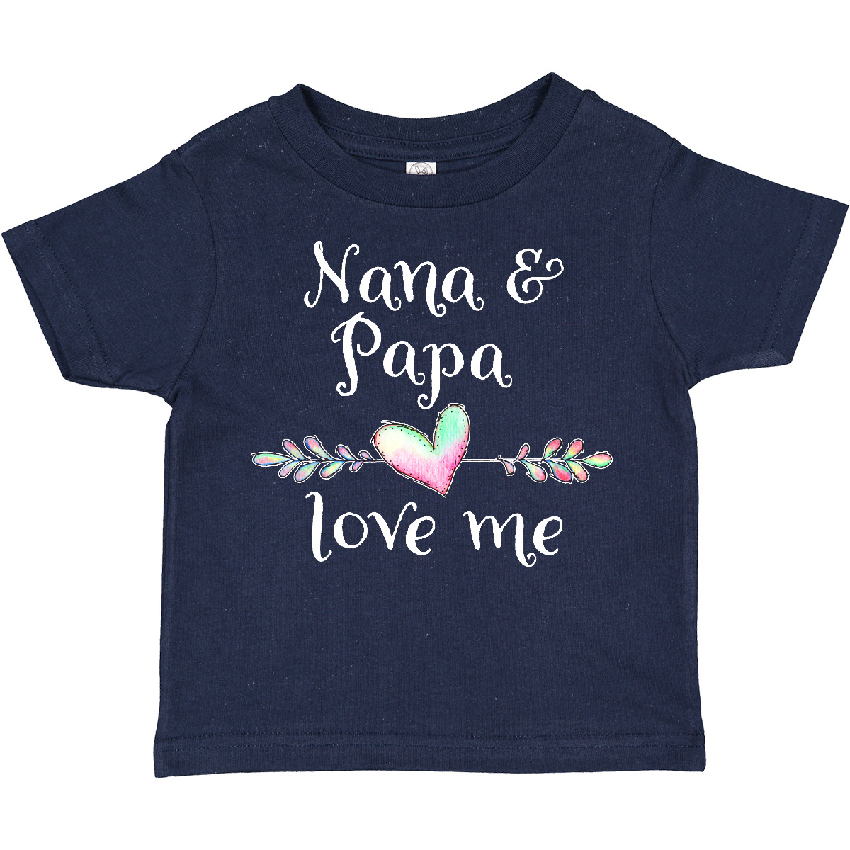 Inktastic Nana And Papa Love Me- Heart Grandchild Toddler T-Shirt Family Grandma - Picture 5 of 8