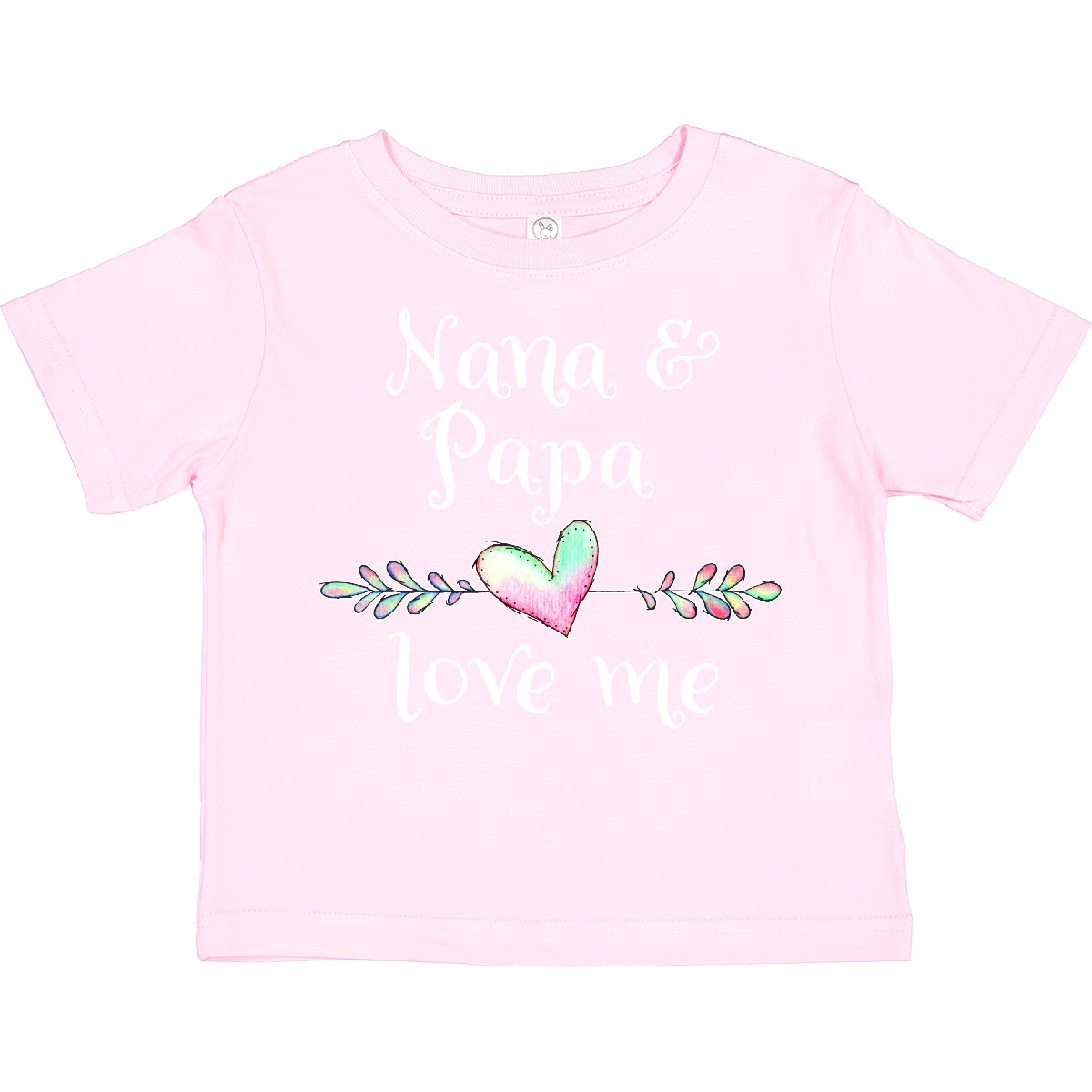 Inktastic Nana And Papa Love Me- Heart Grandchild Toddler T-Shirt Family Grandma - Picture 6 of 8