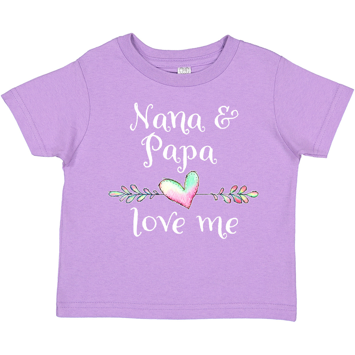 Inktastic Nana And Papa Love Me- Heart Grandchild Toddler T-Shirt Family Grandma - Picture 4 of 8