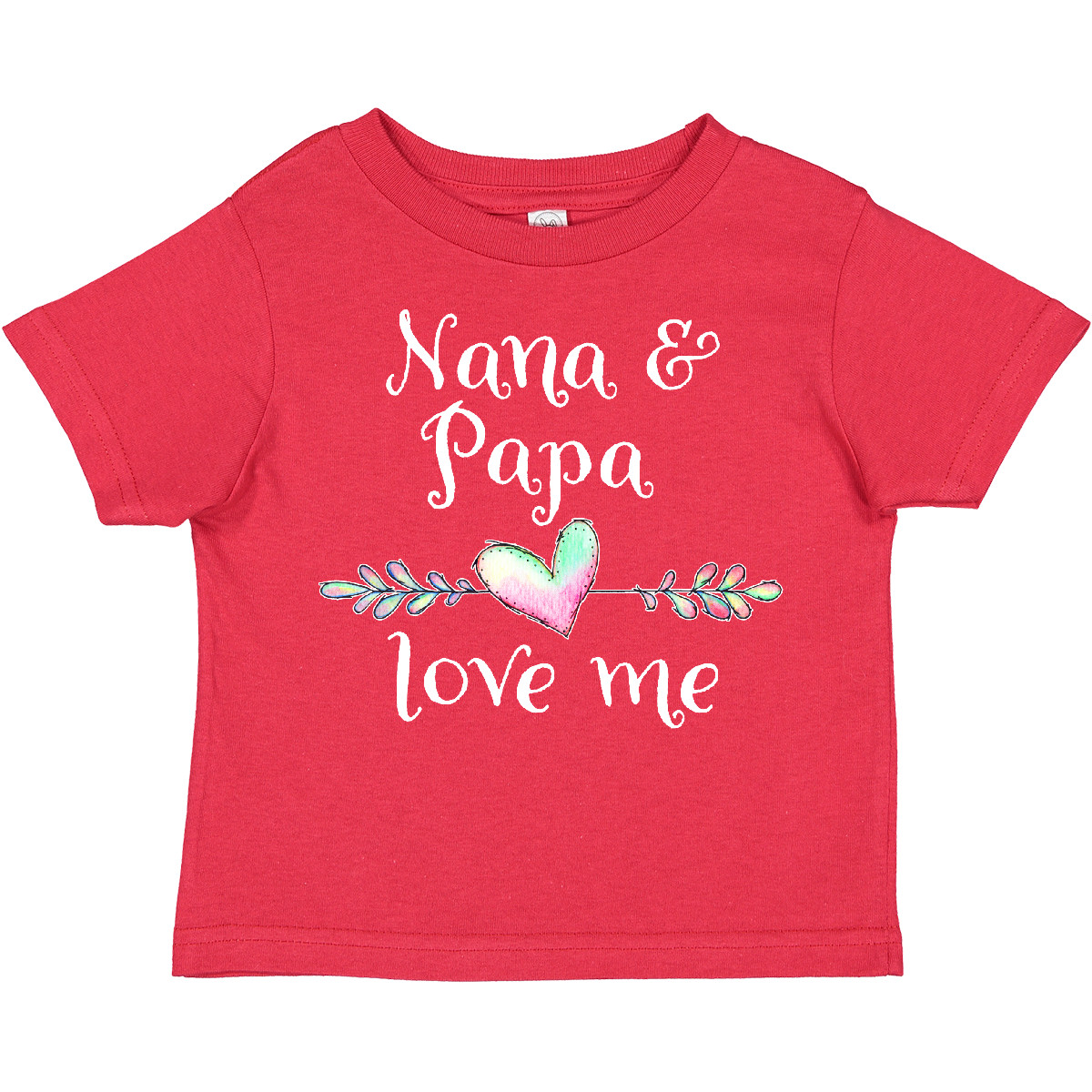 Inktastic Nana And Papa Love Me- Heart Grandchild Toddler T-Shirt Family Grandma - Picture 7 of 8
