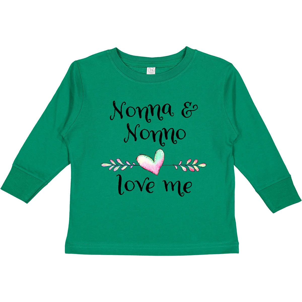 T-shirt à manches longues Inktastic Nonna et Nonno Love Me - Heart petit-enfant vente bambin