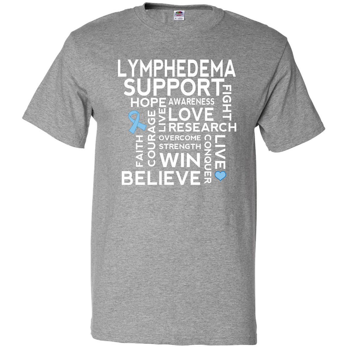 Inktastic Lymphedema Awareness Support T-Shirt March Apparel Mens Adult Clothing - Picture 2 of 8