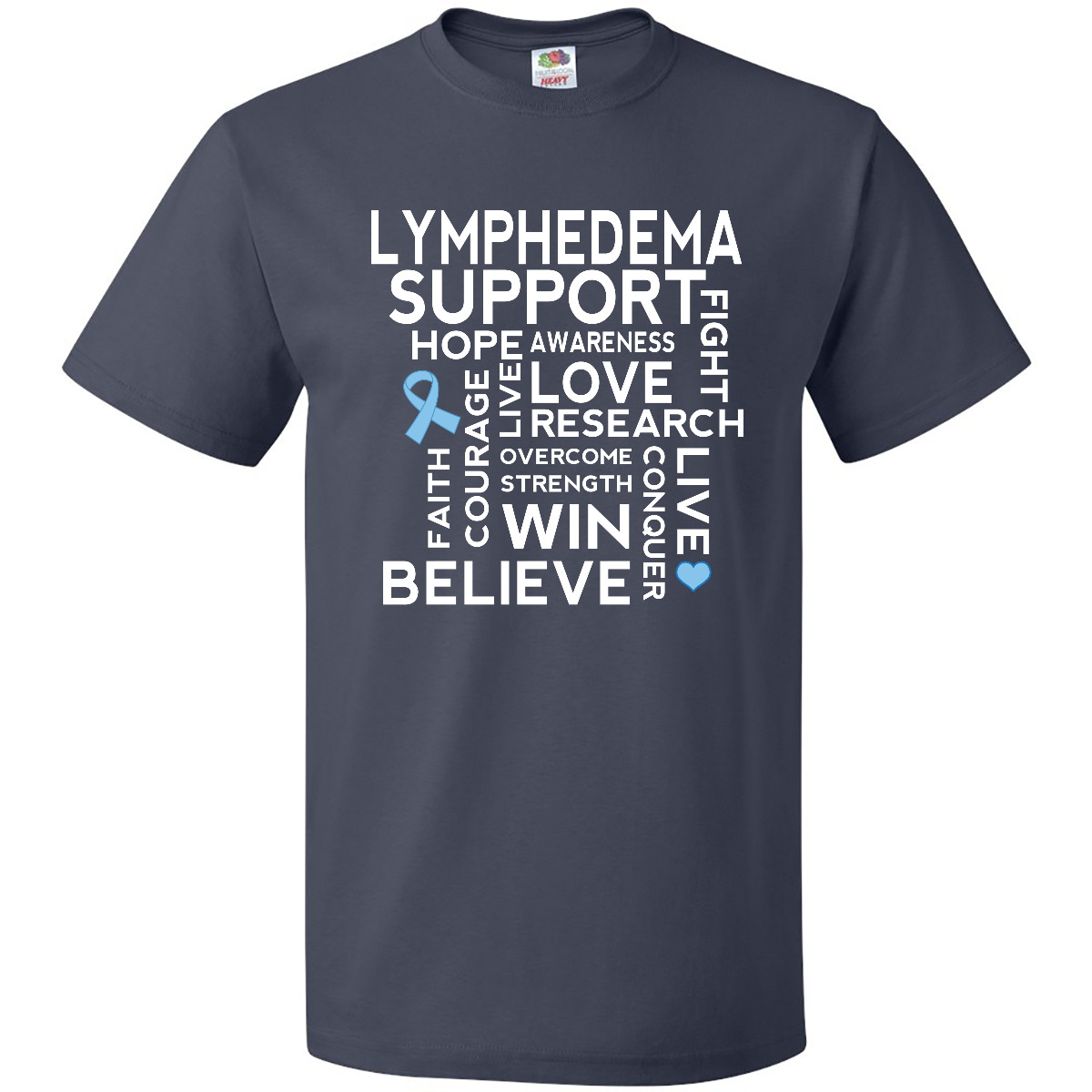 Inktastic Lymphedema Awareness Support T-Shirt March Apparel Mens Adult Clothing - Picture 4 of 8