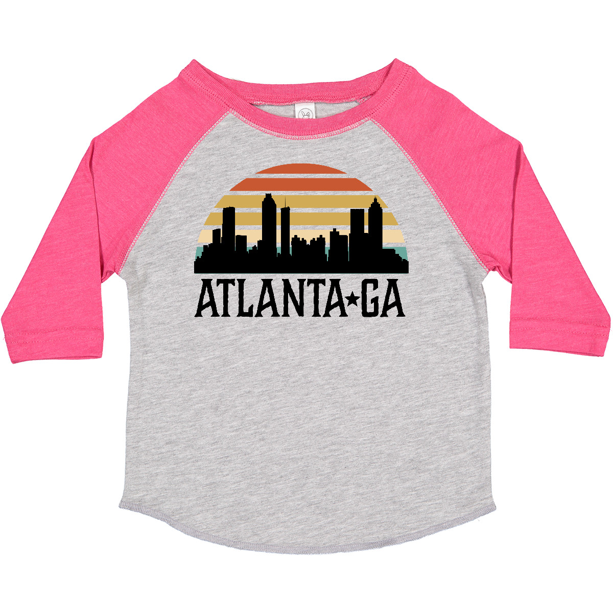 Inktastic Atlanta Georgia Skyline Vintage Toddler T-Shirt Travel Clothing Child - Picture 3 of 11
