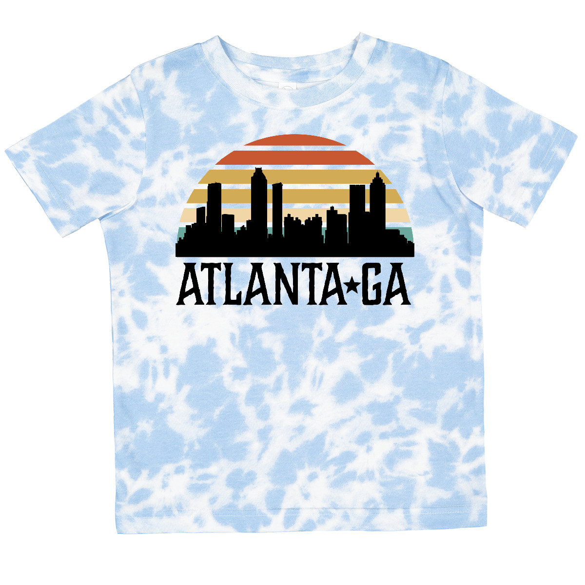 Inktastic Atlanta Georgia Skyline Vintage Toddler T-Shirt Travel Clothing Child - Picture 10 of 11