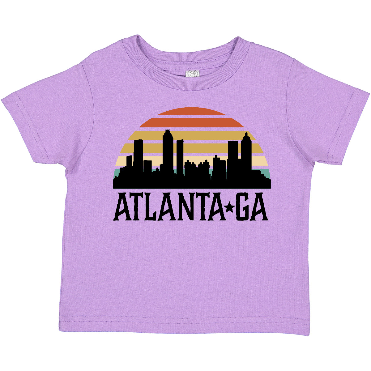 Inktastic Atlanta Georgia Skyline Vintage Toddler T-Shirt Travel Clothing Child - Picture 6 of 11