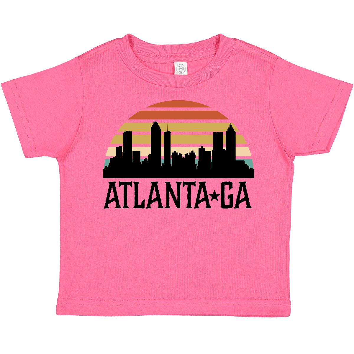 Inktastic Atlanta Georgia Skyline Vintage Toddler T-Shirt Travel Clothing Child - Picture 5 of 11