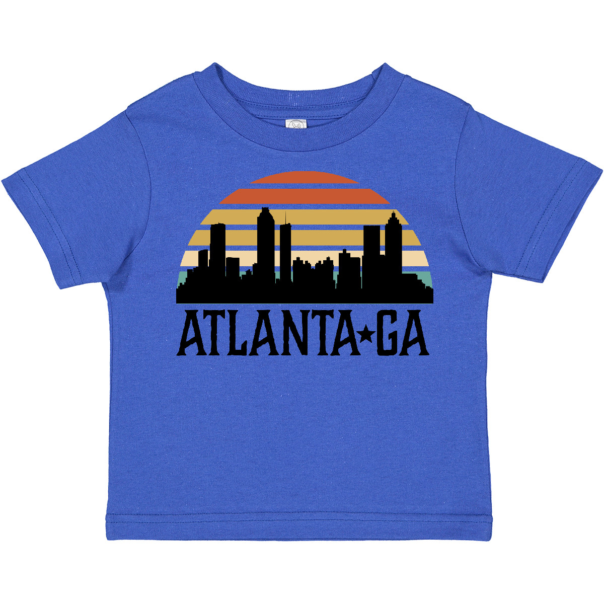 Inktastic Atlanta Georgia Skyline Vintage Toddler T-Shirt Travel Clothing Child - Picture 9 of 11