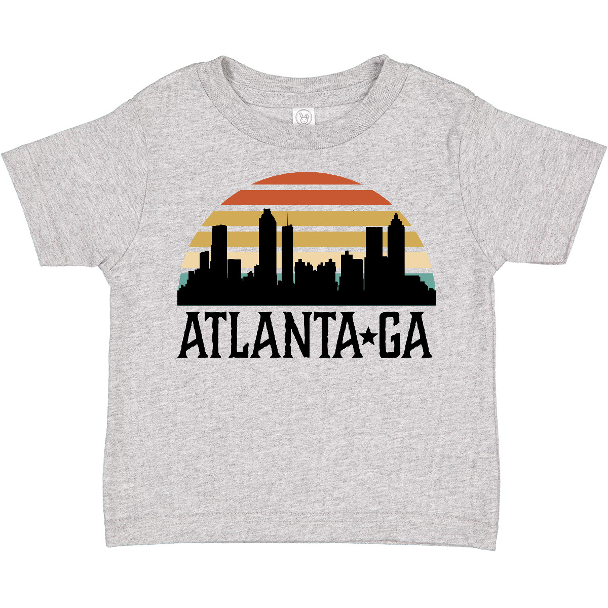 Inktastic Atlanta Georgia Skyline Vintage Toddler T-Shirt Travel Clothing Child - Picture 4 of 11