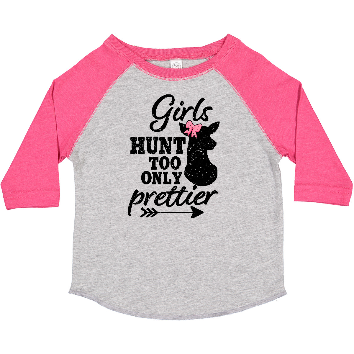 T-Shirt Inktastic Jagd Mädchen Hunt Too Only hübsch mit Reh und Kleinkind Hirsch - Bild 7 von 21