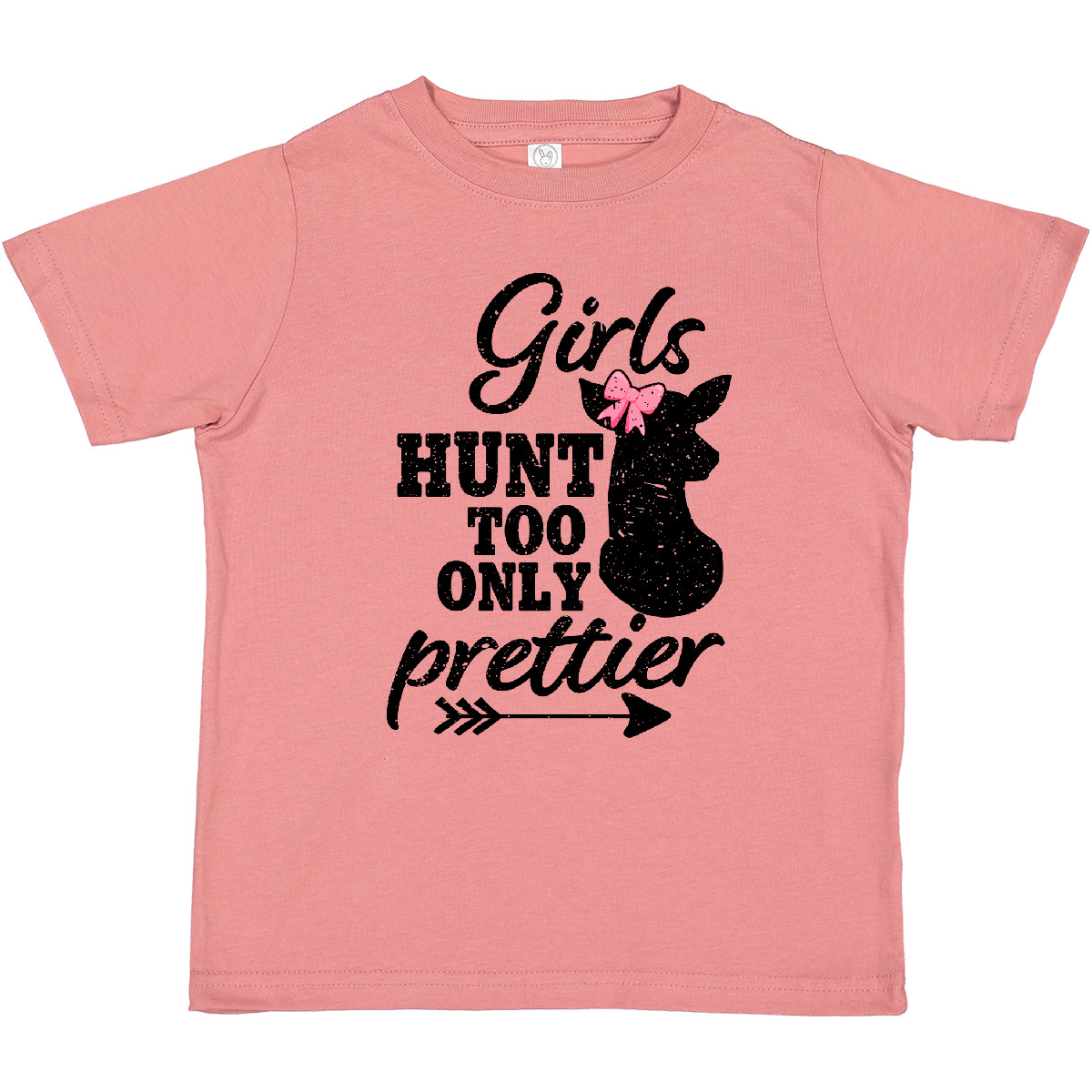 T-Shirt Inktastic Jagd Mädchen Hunt Too Only hübsch mit Reh und Kleinkind Hirsch - Bild 12 von 21