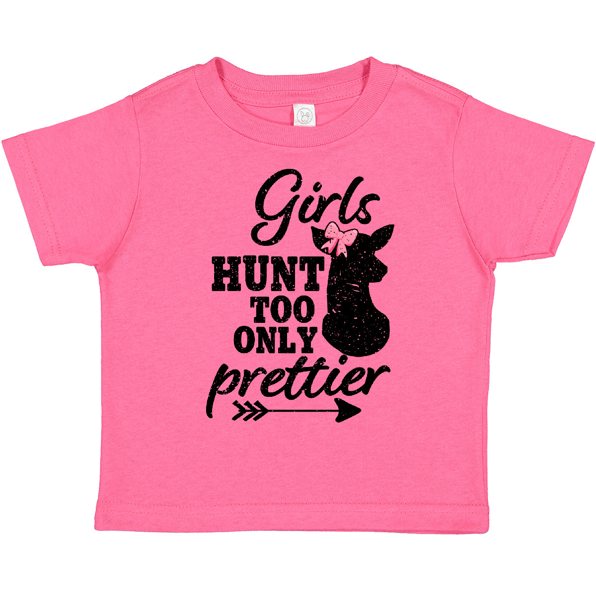 T-Shirt Inktastic Jagd Mädchen Hunt Too Only hübsch mit Reh und Kleinkind Hirsch - Bild 10 von 21