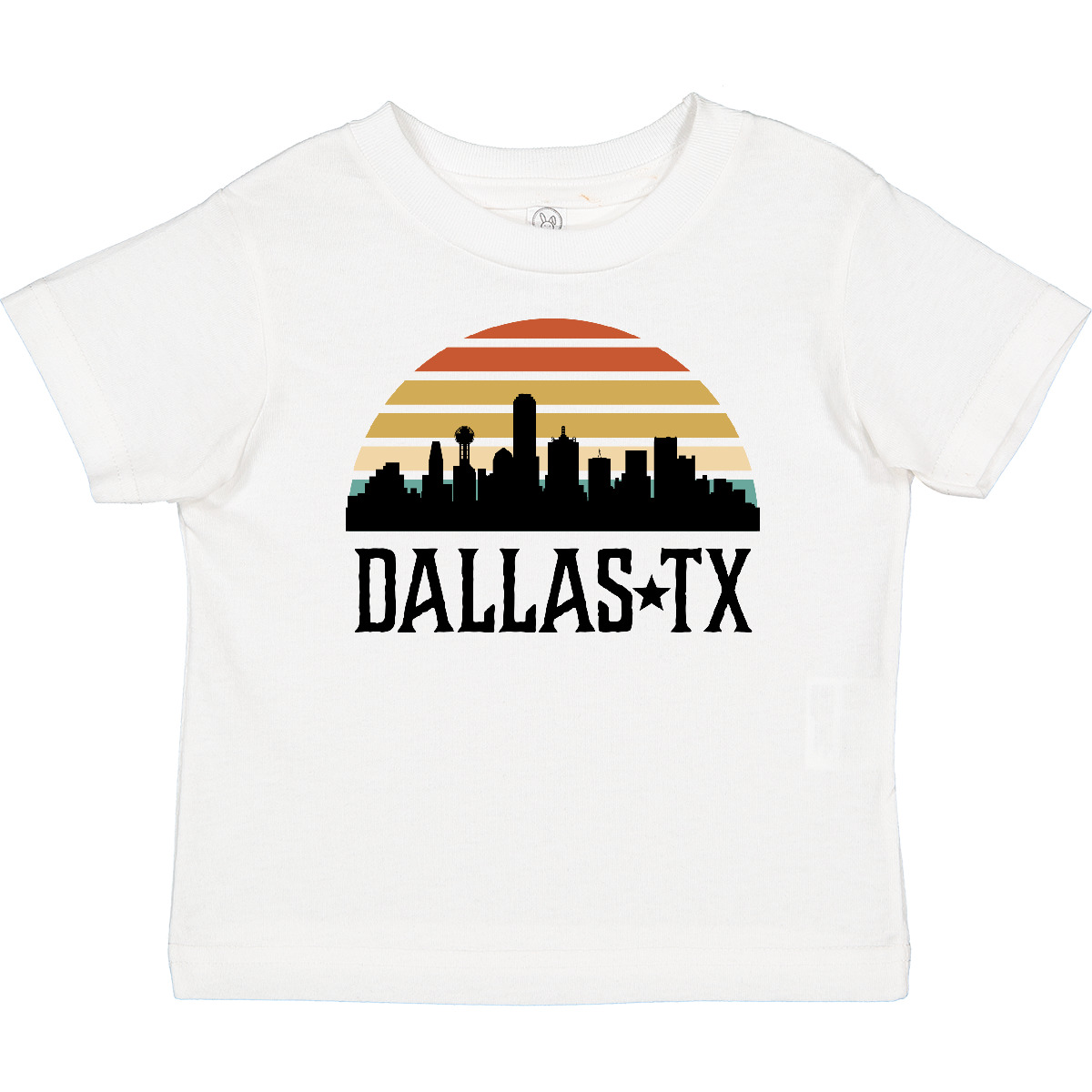 Inktastic Dallas Texas Skyline Vintage Baby T-Shirt Cities Retro Apparel Travel - Picture 8 of 8