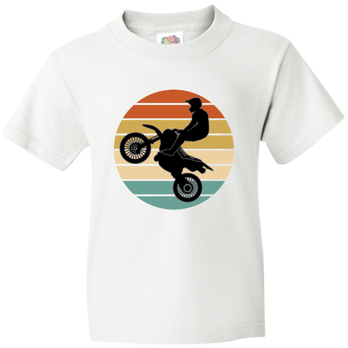 Inktastic Dirt Biking Motocross Retro Youth T-Shirt Bike Motorbike Sports Racing - Picture 8 of 8
