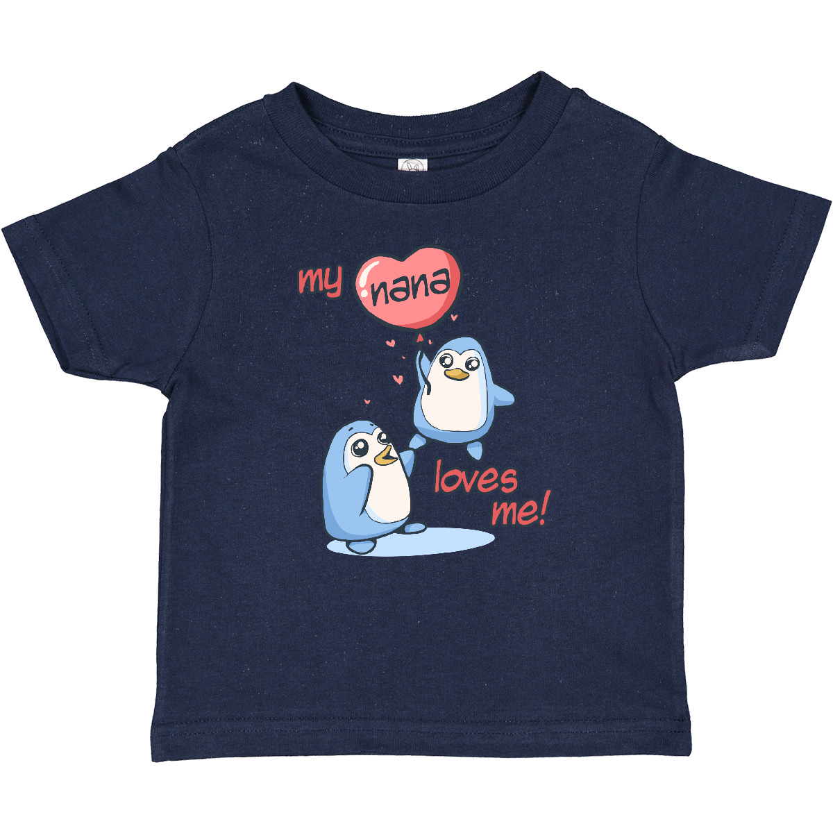 Inktastic My Nana Loves Me Baby T-Shirt Penguin Cute Adorable Grandmother Infant - Picture 8 of 11
