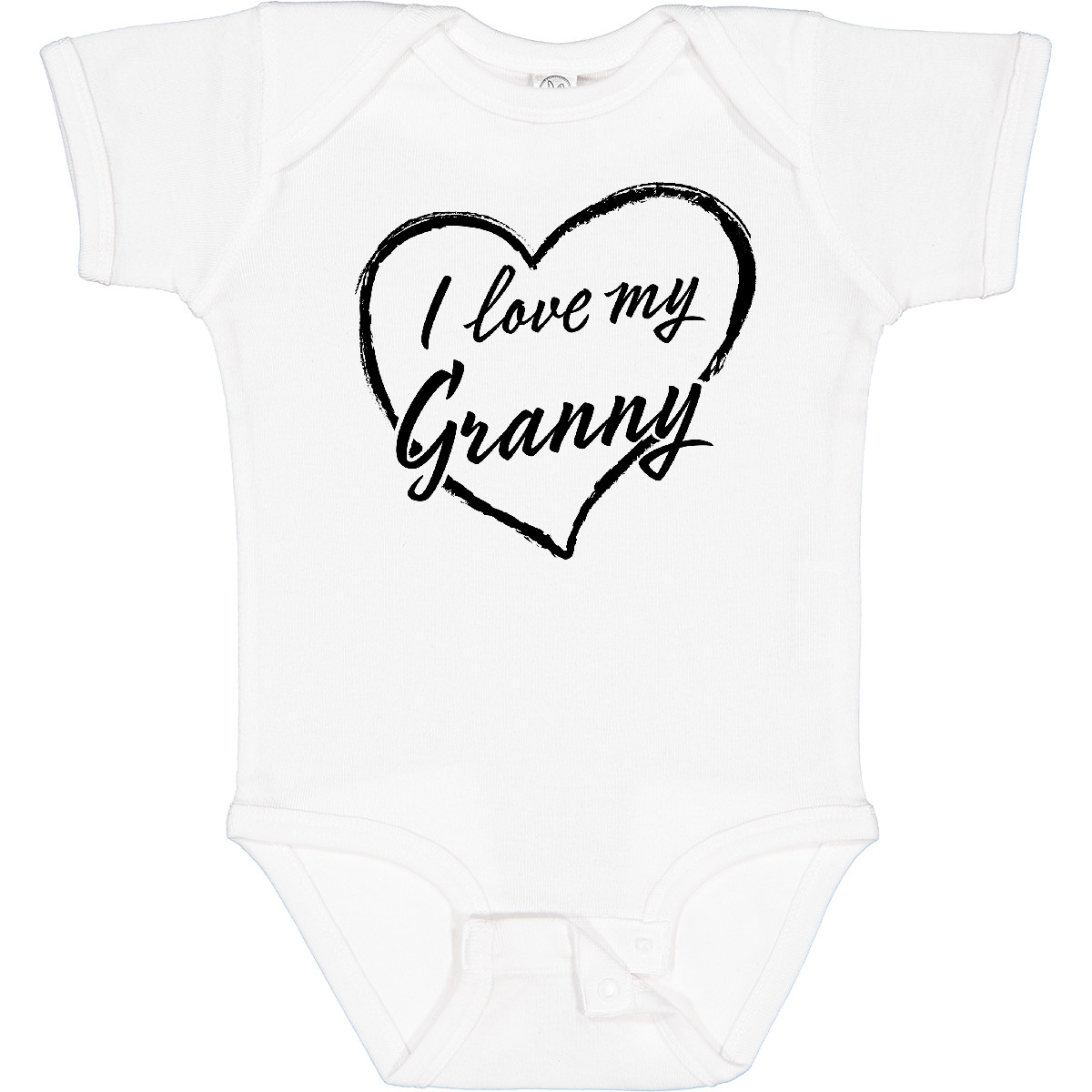 Inktastic I Love My Granny In Black Chalk Heart Baby Bodysuit Family Grandma As - Picture 11 of 11