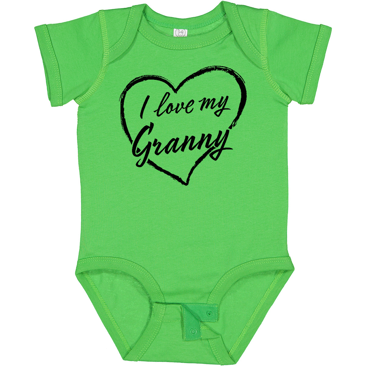 Inktastic I Love My Granny In Black Chalk Heart Baby Bodysuit Family Grandma As - Picture 2 of 11