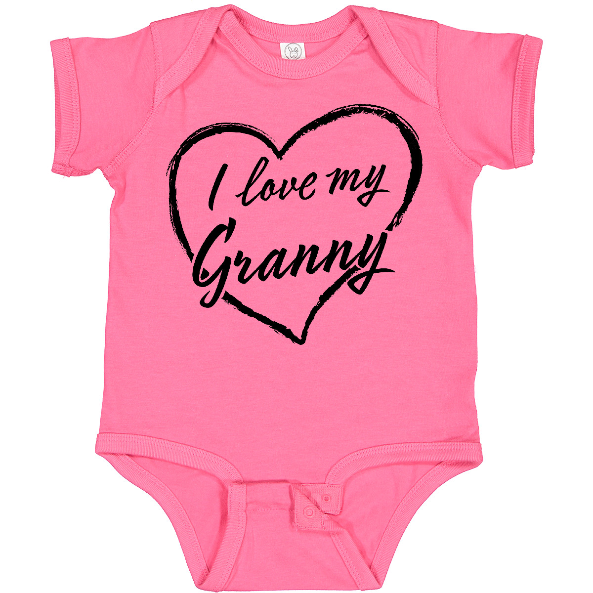 Inktastic I Love My Granny In Black Chalk Heart Baby Bodysuit Family Grandma As - Picture 7 of 11