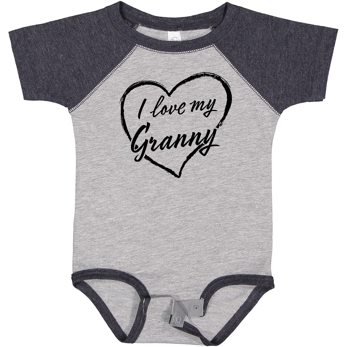 Inktastic I Love My Granny In Black Chalk Heart Baby Bodysuit Family Grandma As - Picture 6 of 11