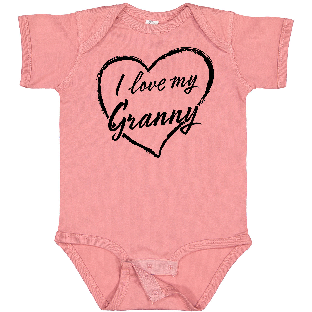 Inktastic I Love My Granny In Black Chalk Heart Baby Bodysuit Family Grandma As - Picture 8 of 11