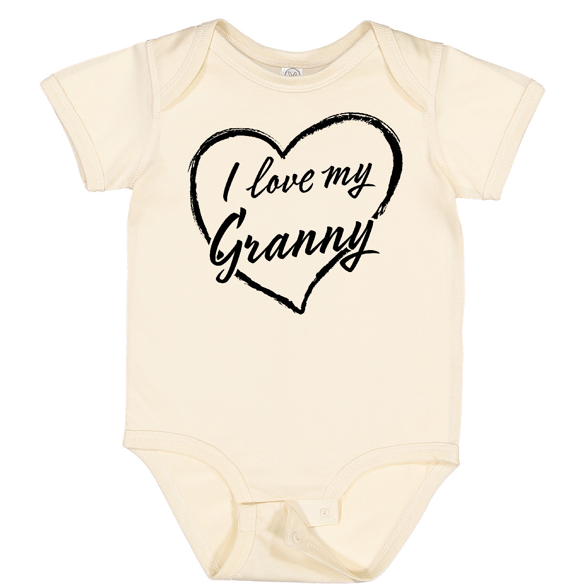 Inktastic I Love My Granny In Black Chalk Heart Baby Bodysuit Family Grandma As - Picture 9 of 11