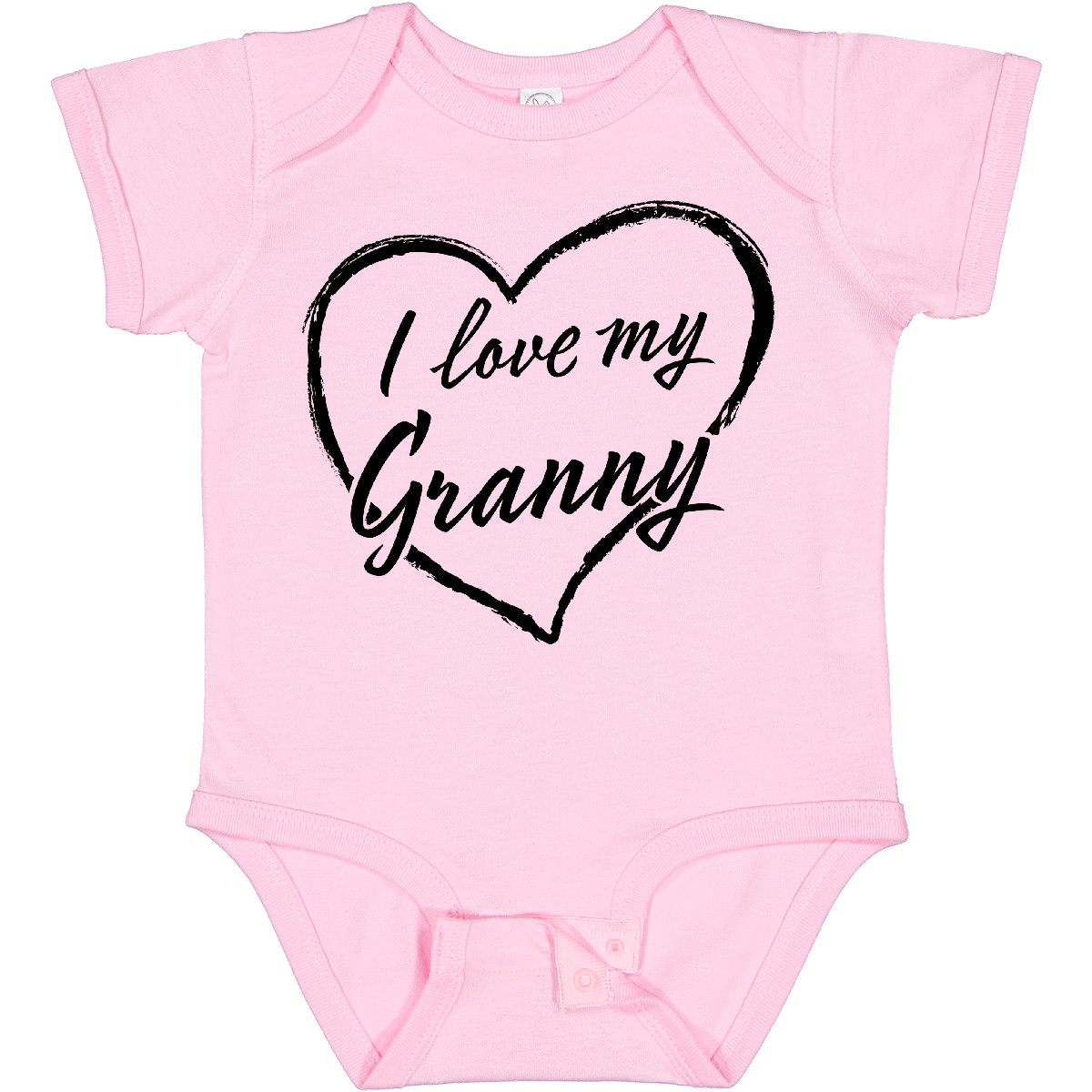 Inktastic I Love My Granny In Black Chalk Heart Baby Bodysuit Family Grandma As - Picture 10 of 11