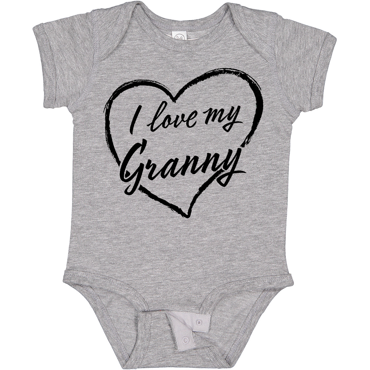 Inktastic I Love My Granny In Black Chalk Heart Baby Bodysuit Family Grandma As - Picture 5 of 11