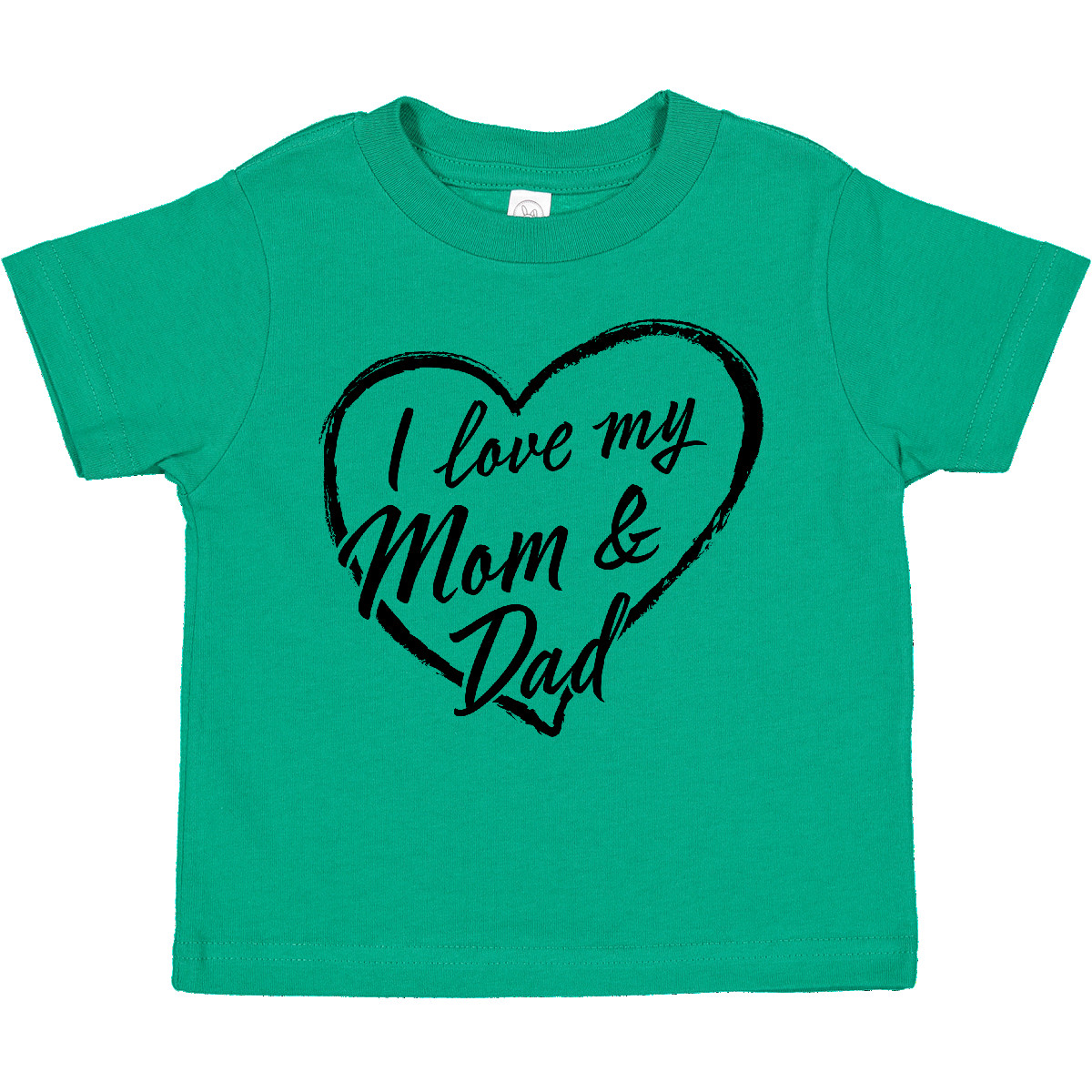 Inktastic I Love My Mom And Dad In Black Chalk Heart Toddler T-Shirt Family Gift - Picture 7 of 13