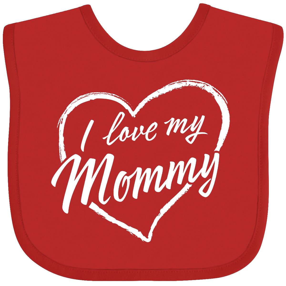 Inktastic I Love My Mommy In Weiß Kreide Herz Baby Lätzchen Mama Eltern Enkelkind As - Bild 11 von 12