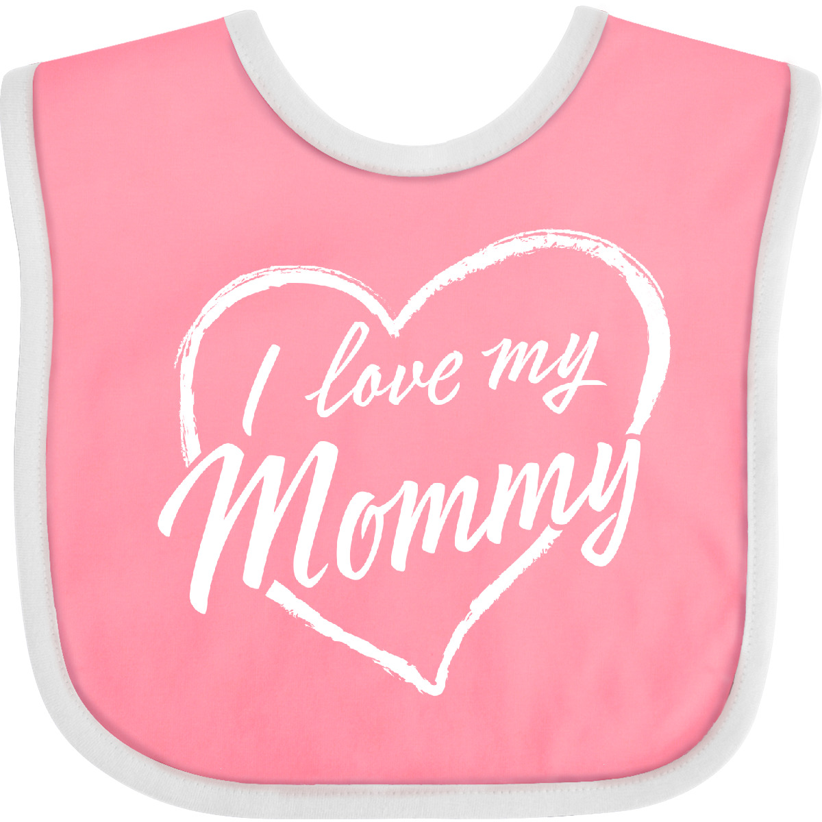 Inktastic I Love My Mommy In Weiß Kreide Herz Baby Lätzchen Mama Eltern Enkelkind As - Bild 10 von 12