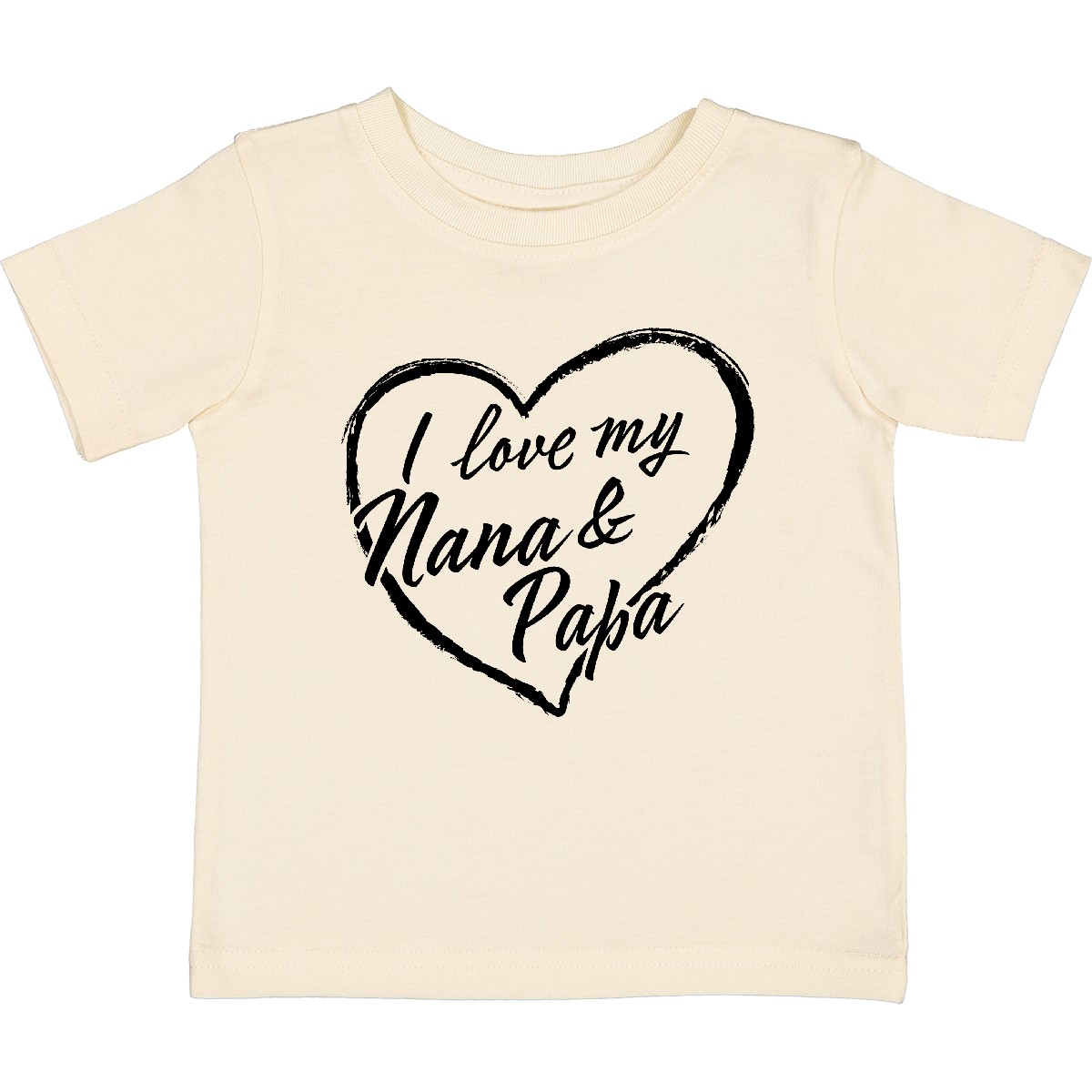Inktastic I Love My Nana And Papa In Black Chalk Heart Baby T-Shirt Family Style - Bild 7 von 9
