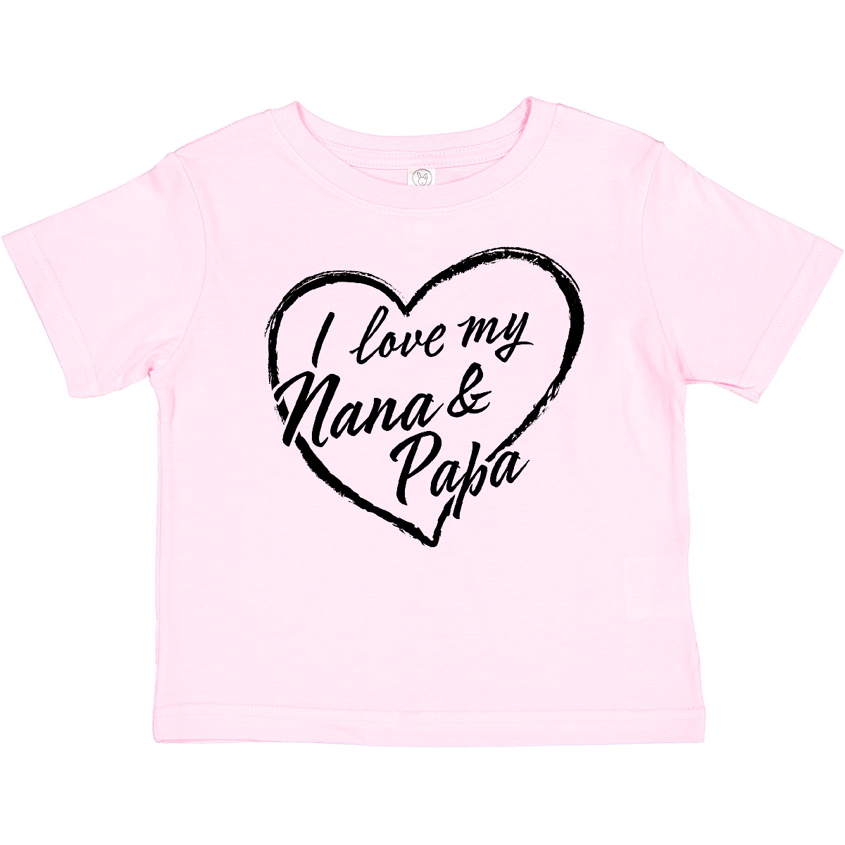 Inktastic I Love My Nana And Papa In Black Chalk Heart Baby T-Shirt Family Style - Bild 8 von 9
