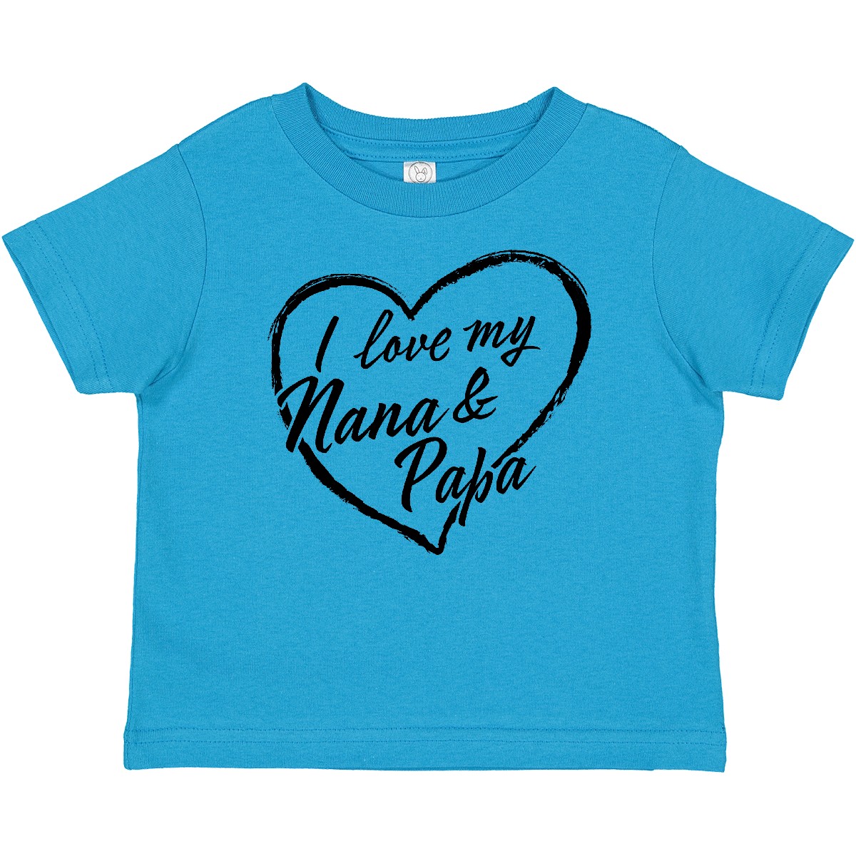 Inktastic I Love My Nana And Papa In Black Chalk Heart Baby T-Shirt Family Style - Bild 9 von 9