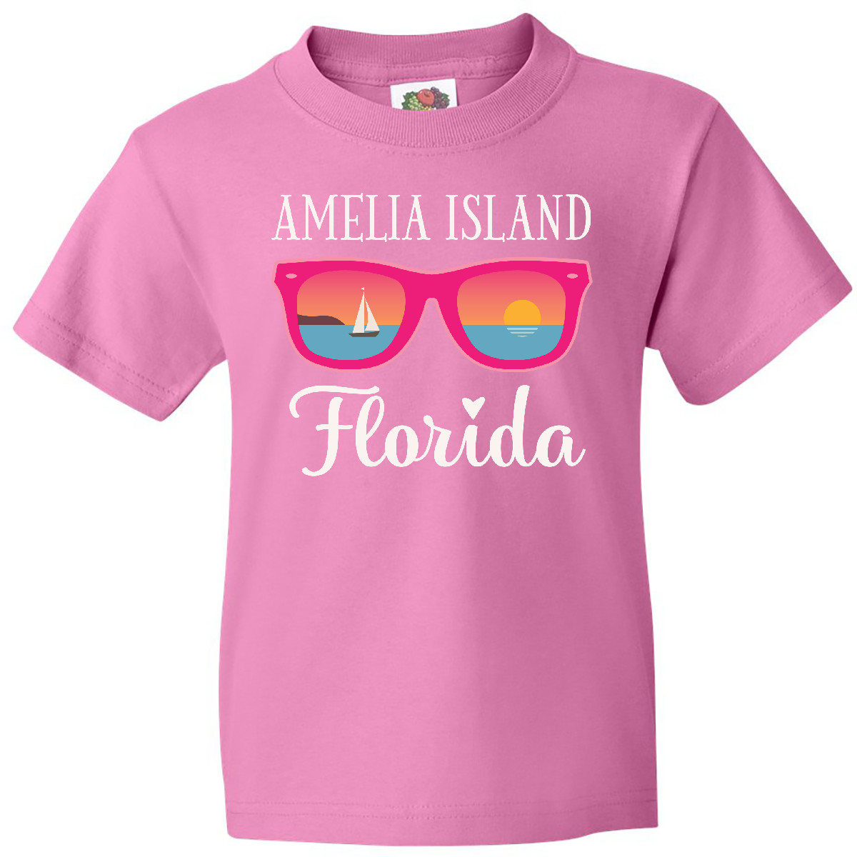 Inktastic Amelia Island Florida Vacation Youth T-Shirt Travel Souvenir Summer - Picture 2 of 10