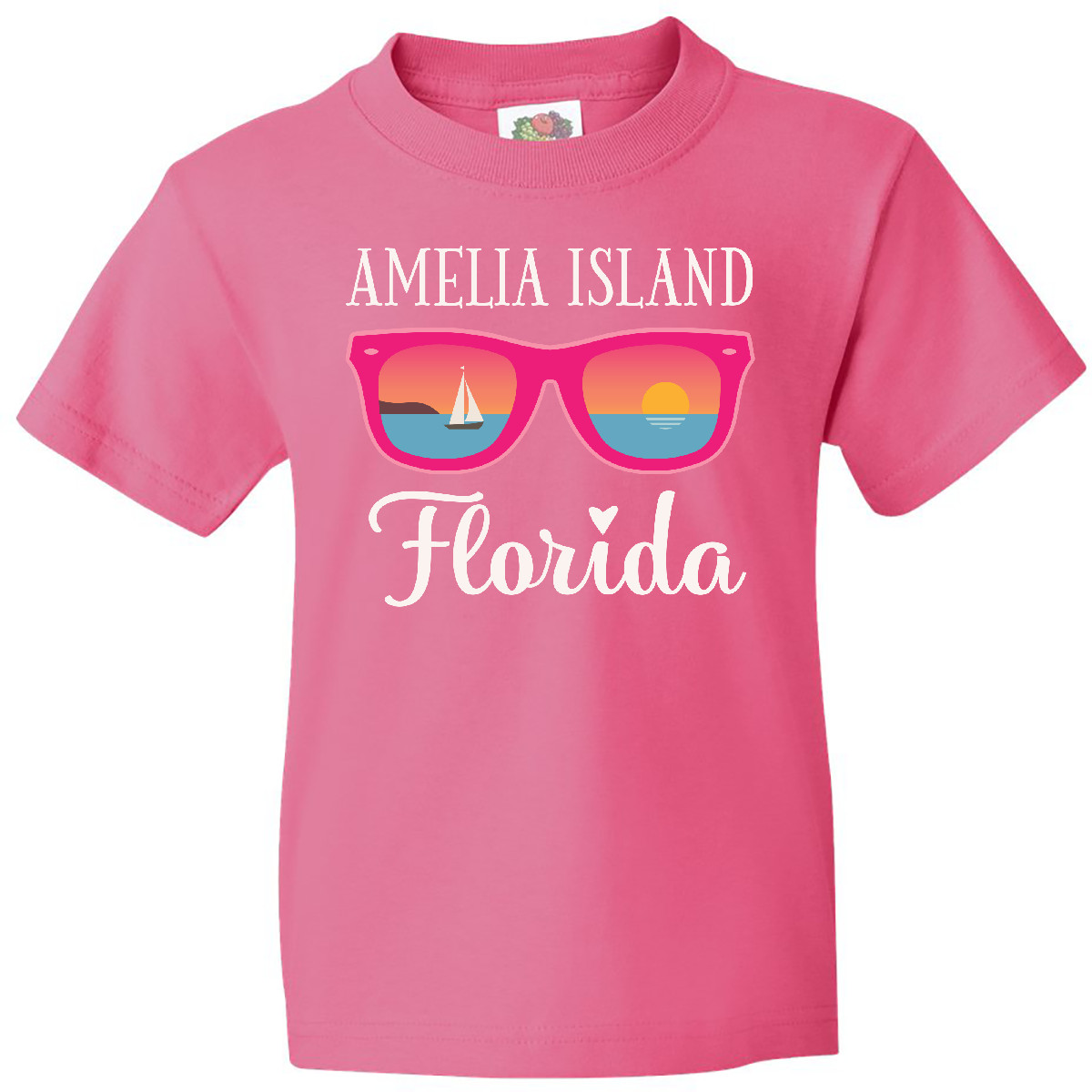 Inktastic Amelia Island Florida Vacation Youth T-Shirt Travel Souvenir Summer - Picture 6 of 10
