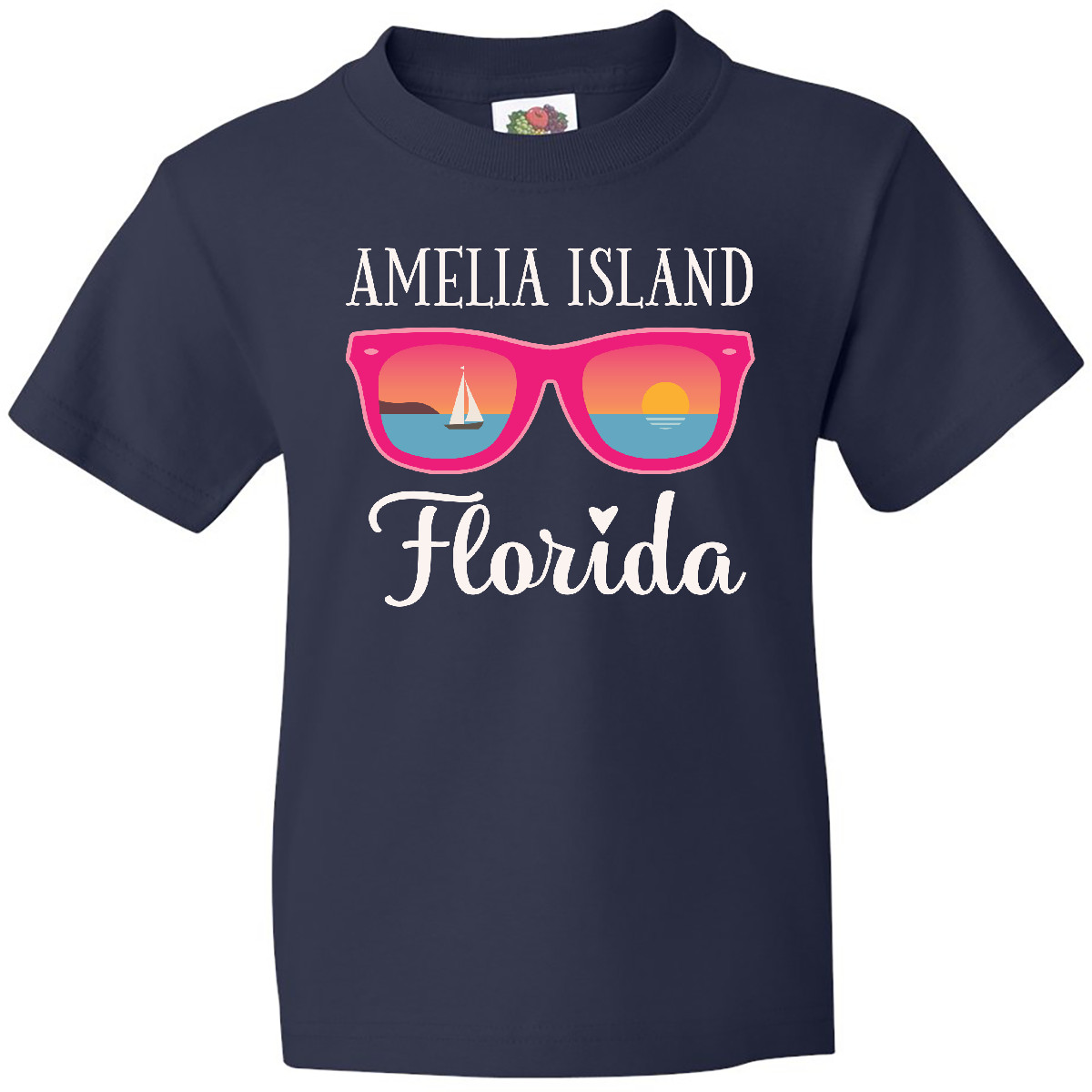 Inktastic Amelia Island Florida Vacation Youth T-Shirt Travel Souvenir Summer - Picture 5 of 10