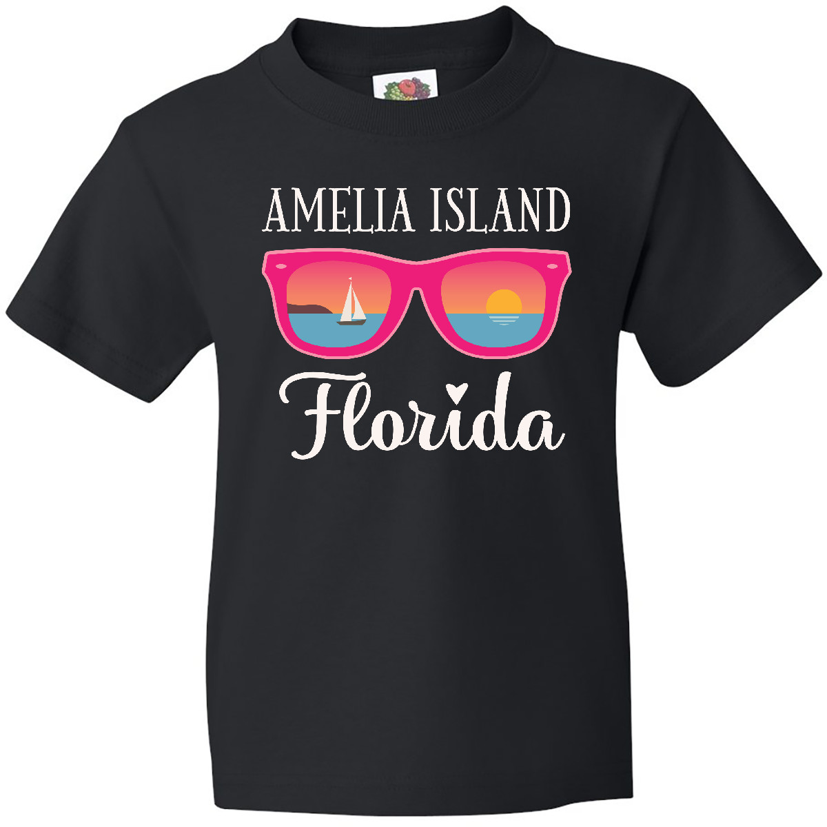 Inktastic Amelia Island Florida Vacation Youth T-Shirt Travel Souvenir Summer - Picture 3 of 10