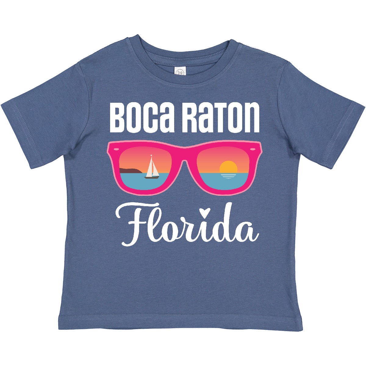 Inktastic Boca Raton Florida Vacation Toddler T-Shirt Travel Clothing Sailboat - Picture 5 of 9