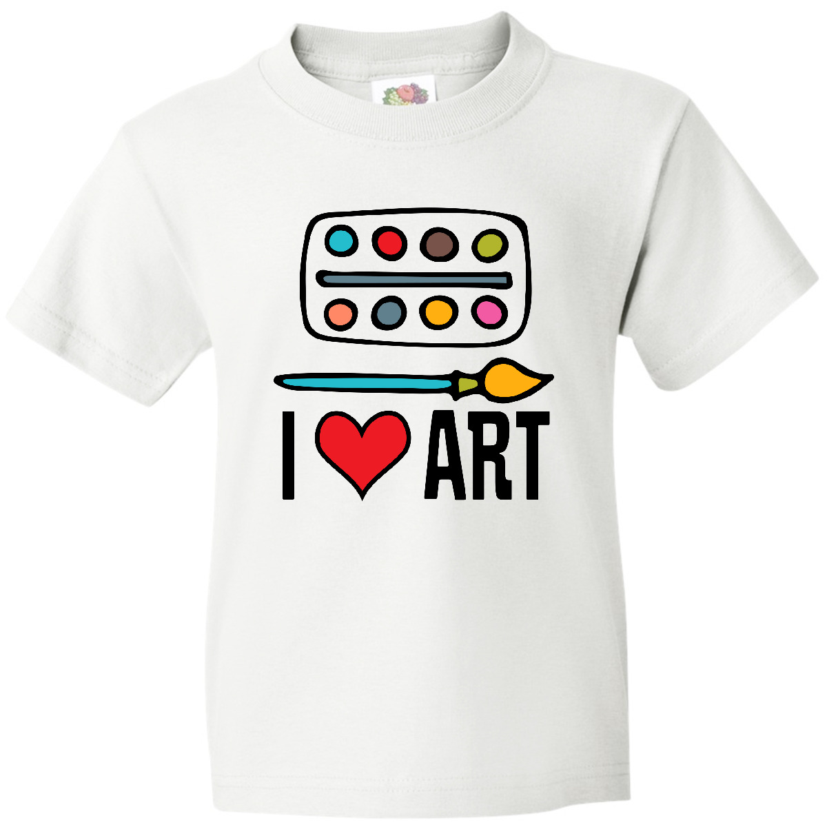 Inktastic Painting I Love Art Youth T-Shirt Tee Kids Children Child Tween Teen - Picture 8 of 8