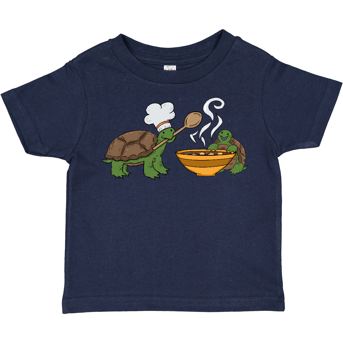Inktastic Cute Turtle Chefs Making Soup Toddler T-Shirt Turtles Lover Chef Cook - Picture 7 of 9