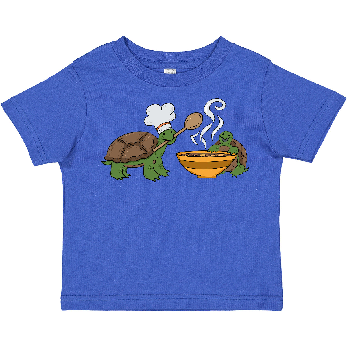 Inktastic Cute Turtle Chefs Making Soup Toddler T-Shirt Turtles Lover Chef Cook - Picture 9 of 9
