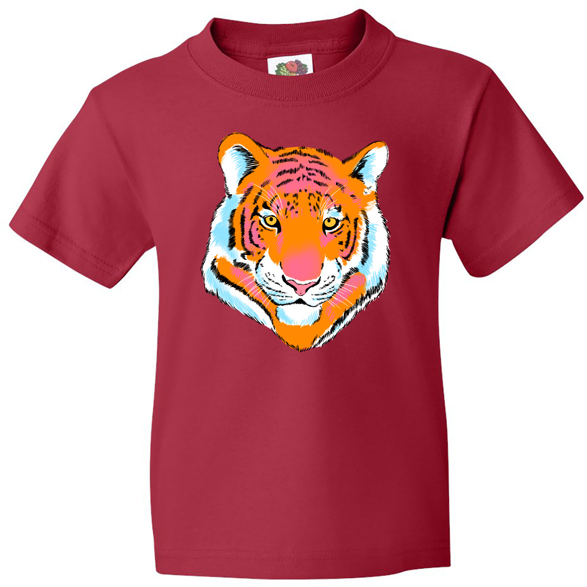 T-shirt Inktastic testa di tigre giovani animali selvatici amante degli animali selvatici savana il - Foto 9 di 11