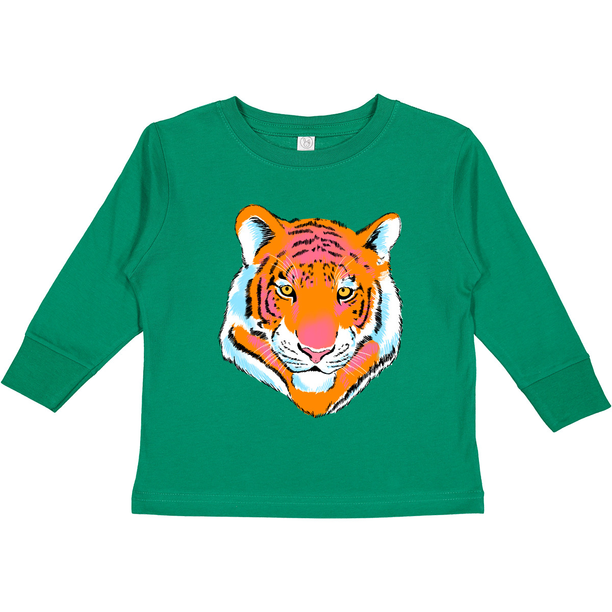 Inktastic Tiger Head Toddler Long Sleeve T-Shirt Animals Widlife Wild Animal - Picture 7 of 11