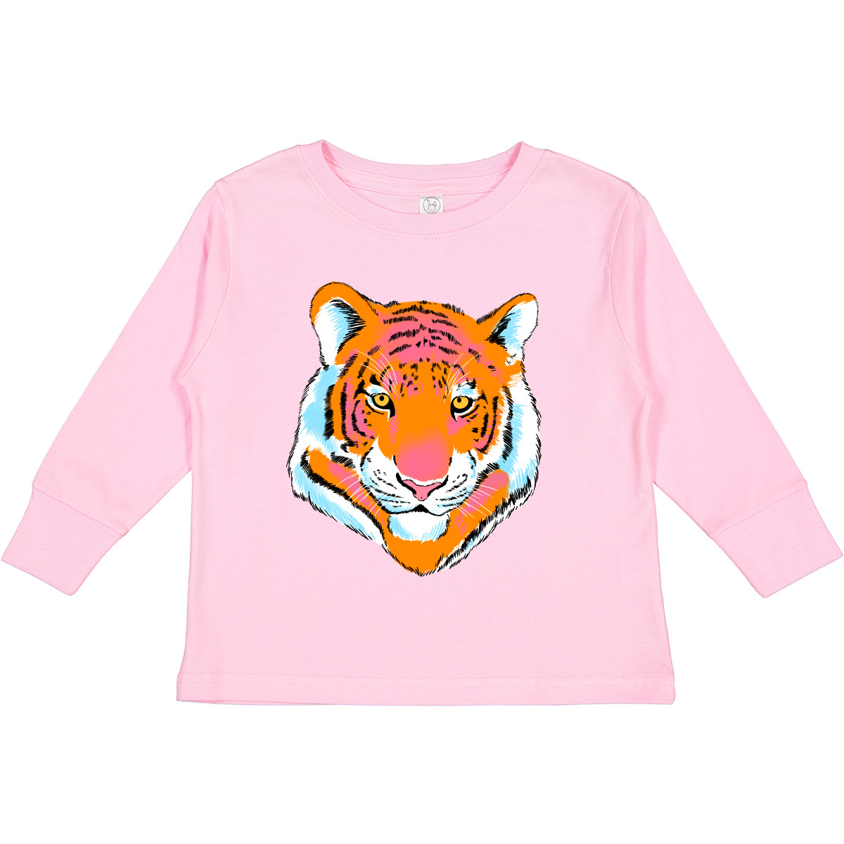 Inktastic Tiger Head Toddler Long Sleeve T-Shirt Animals Widlife Wild Animal - Picture 8 of 11